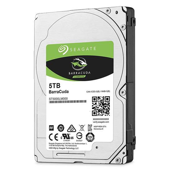 Εσωτερικός Σκληρός Δίσκος SEAGATE 2.5'' 5TB Sata III 128MB Barracuda (ST5000LM000)