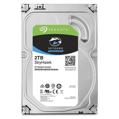 Εσωτερικός Σκληρός Δίσκος SEAGATE 3.5'' 2TB Sata III SkyHawk (ST2000VX008)