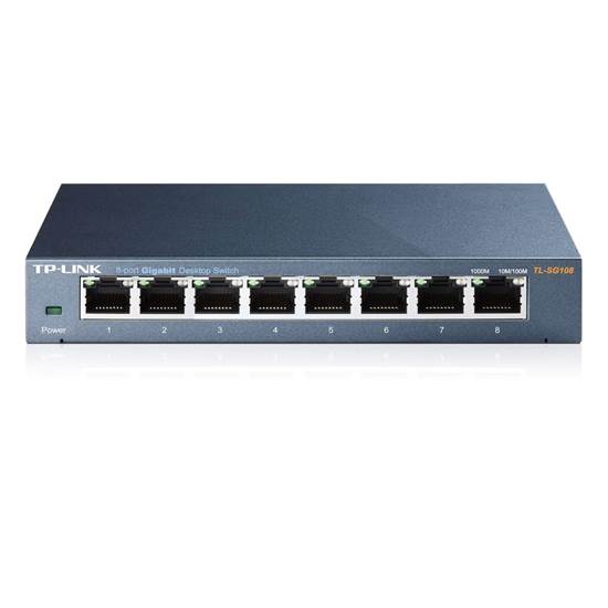 TP-LINK Switch V2 10/100/1000 Mbps 8 Ports (TL-SG108)