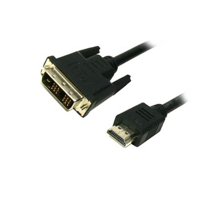 Καλώδιο MediaRange HDMI/DVI Gold-plated (24+1 Pin) 2.0M Black