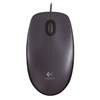Logitech M90 Optical Mouse (Dark Grey, Wired)