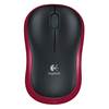 Logitech M185 Optical Mouse (Red, Wireless)