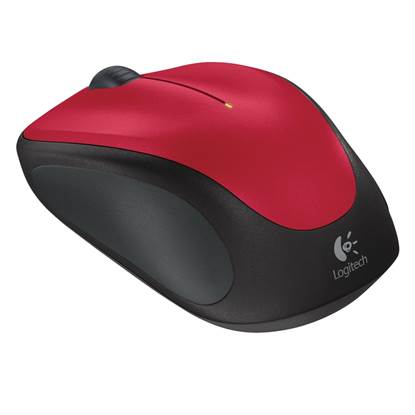 Logitech M235 Optical Mouse (Red, Wireless)