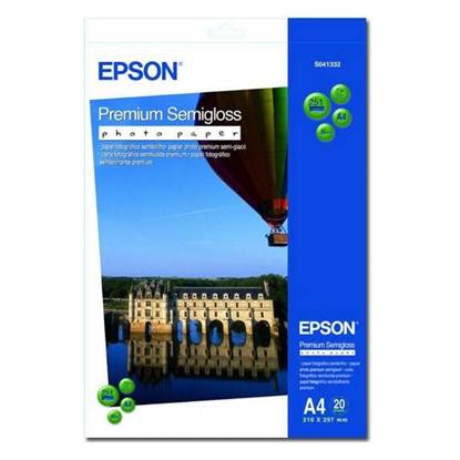 Φωτογραφικό Χαρτί EPSON A4 Semi Gloss 251g/m² 20 Φύλλα (C13S041332)