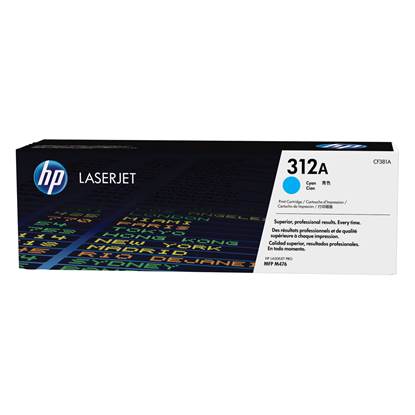 HP 312A LaserJet Cyan Toner (2.7k) (CF381A)