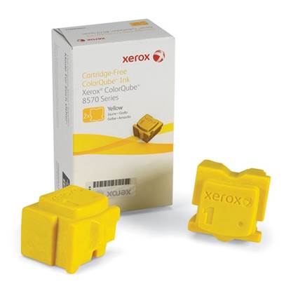 XEROX COLORQUBE 8570 YELLOW SOLID INK (2Pk, 4.4k) (108R00933)