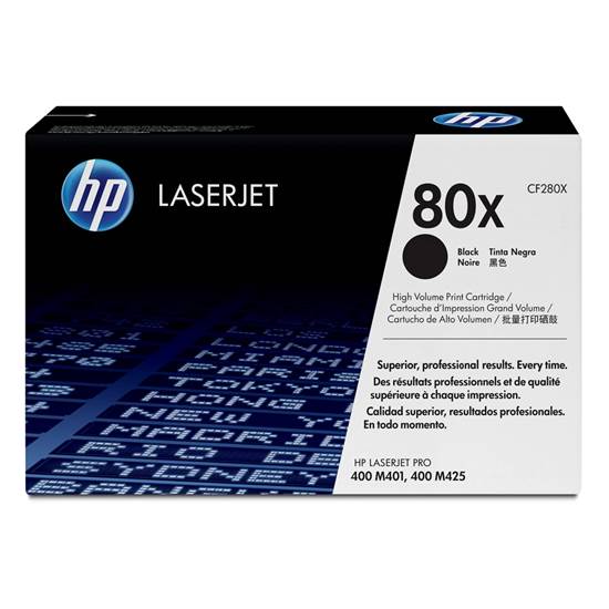 HP 80A LaseJet Black Toner HC (6.9k) (CF280X)