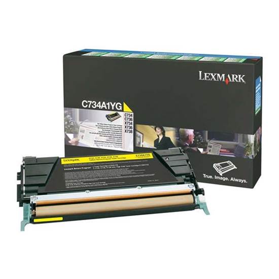 LEXMARK C73x/X73x  YELLOW TONER (6k) (C734A1Y)