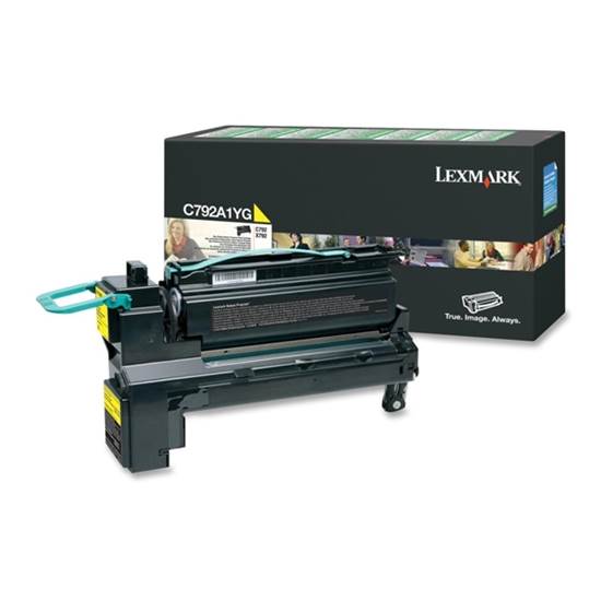 LEXMARK C792/X792 YELLOW TONER (6k) (C792A1YG)