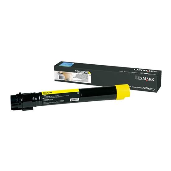 LEXMARK C950 YELLOW EXTRA HC PRINT CRTR (22K) (C950X2YG)