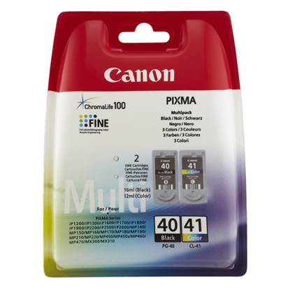 Canon Μελάνι Inkjet PG 40 & CL 41 Black & Colour (0615B043)