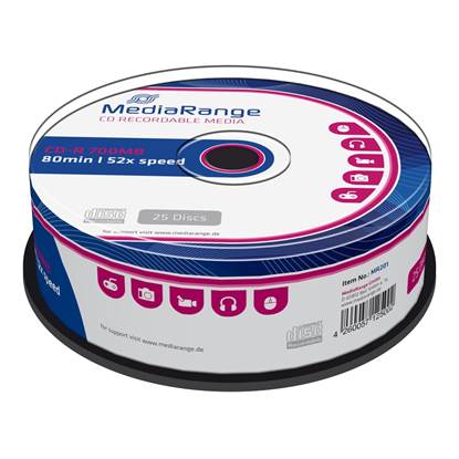 MediaRange CD-R 80' 700MB 52x Cake Box x 25 (MR201)