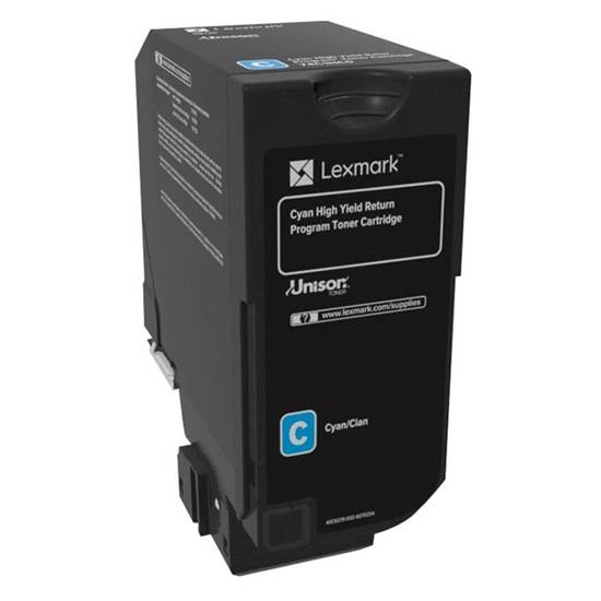 LEXMARK CS725 CYAN RET. P. TONER CRTR HC (74C2HC0)