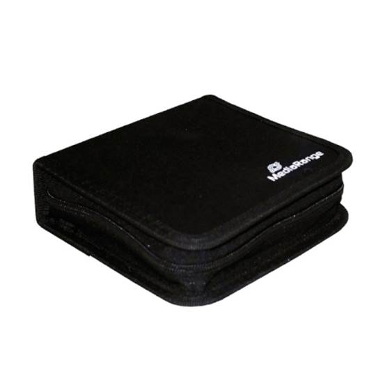 MediaRange Media Storage Wallet for 24 Discs Nylon Black