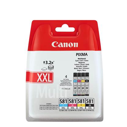 Canon Μελάνι Inkjet CLI-581XXLMPK BK/C/M/Y (1998C005)