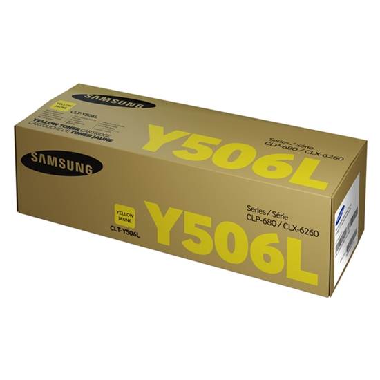 Samsung CLT-Y506L High Yield Yellow Toner Cartridge (SU515A)