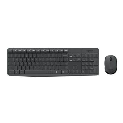 Logitech MK235 Desktop Combo (Black, Wireless)