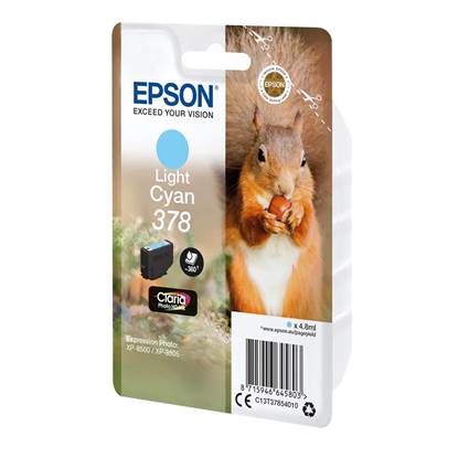 Epson Μελάνι Inkjet 378 Cyan (C13T37824010) (EPST378240)