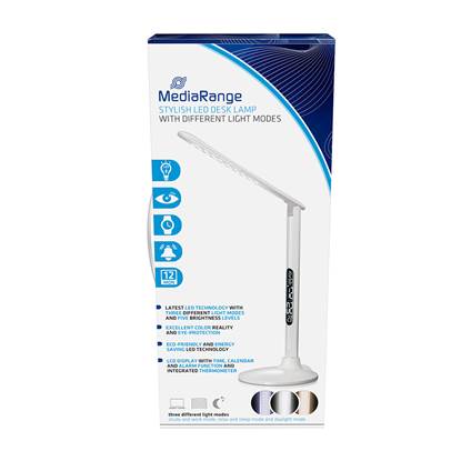 MediaRange Stylish LED desk lamp with different light modes, white (MROS501)