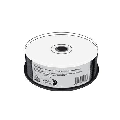 MediaRange CD-R 700MB|80min 52x speed, inkjet fullsurface printable, black dye, Cake 25 (MR241)