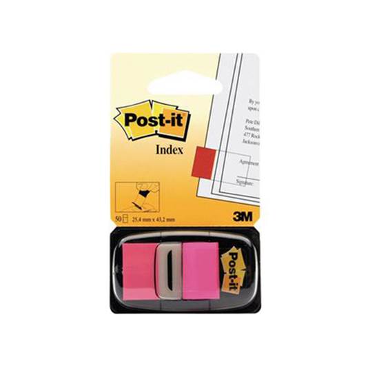 Σελιδοδείκτες 3M Post-It 25.4 χ 43.2 mm (Φωσφοριζέ Ρόζ) (MMM680FPNK)