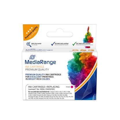Inkjet MEDIARANGE Συμβατό για Εκτυπωτές Lexmark (Magenta) (14N1070E) (MRLX100MXL)