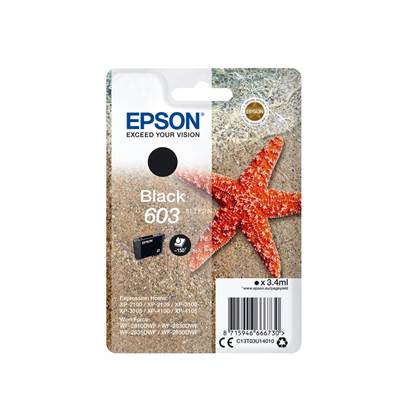 Epson Μελάνι Inkjet 603 Black (C13T03U14010) (EPST03U140)