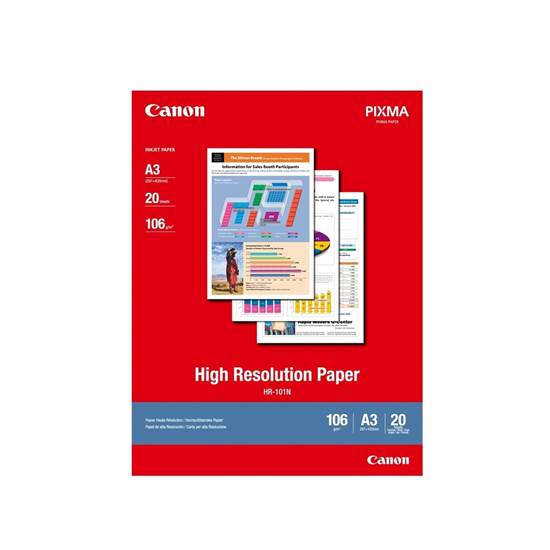 High Resolution Paper CANON A3 110g/m² 20 Φύλλα (1033A006AB) (CAN-HR-101-A3)