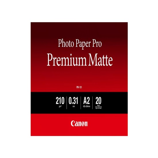 Φωτογραφικό Χαρτί Canon Premium Matte A2 (20 φύλλα) (8657B017AA) (CAN-PM101A2)