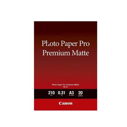 Φωτογραφικό Χαρτί Canon Premium Matte A3 (20 φύλλα) (8657B006AA) (CAN-PM101A3)