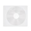 MediaRange Adhesive-backed fleece Sleeves for 1 disc White/semi-clear, Pack 50  (MRBOX69-50)