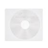 MediaRange Adhesive-backed fleece Sleeves for 1 disc White/semi-clear, Pack 50  (MRBOX69-50)