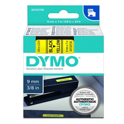 Ταινία Ετικετογράφου DYMO Standard 40918 9 mm x 7 m (Μαύρα Γράμματα σε Κίτρινο Φόντο) (S0720730) (DYMO40918)