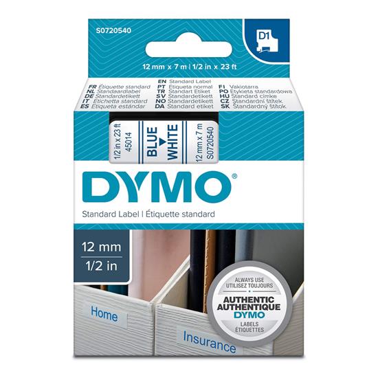 Ταινία Ετικετογράφου DYMO Standard 45014 12 mm x 7 m (Μπλέ Γράμματα σε Λευκό Φόντο) (S0720540) (DYMO45014)