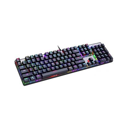 Motospeed CK104 Wired mechaninal keyboard RGB GR Layout Black Red Switces (MT-00003) (MT00003)