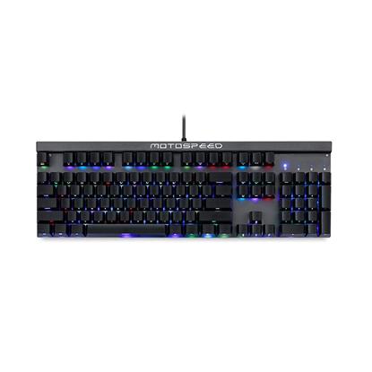 Motospeed CK103 Wired mechanical keyboard RGB side laser black with blue switch (MT-00068) (MT00068)