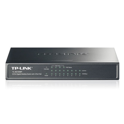TP-LINK Switch 10/100/1000 Mbps 8 Ports (TL-SG1008P) (TPTL-SG1008P)