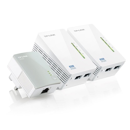 TP-LINK PowerLine WPA4220T AV500 Wireless 3-Pack Starter Kit (TL-WPA4220T KIT) (TPTL-WPA4220TKIT)