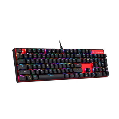Motospeed CK104 Red Wired mechaninal Keyboard RGB Black Switch GR Layout
