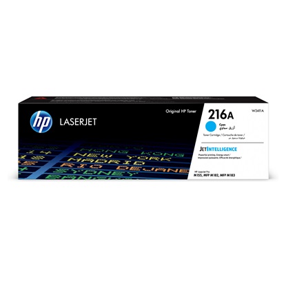 HP 216A Cyan LaserJet Toner Cartridge (850k) (W2411A) (HPW2411A)