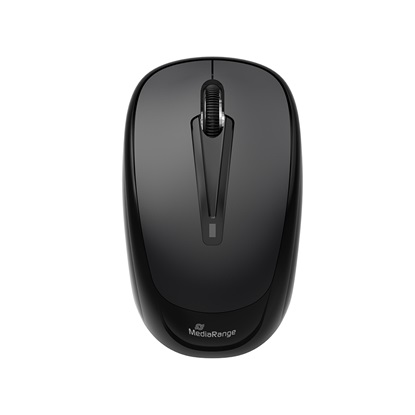 MediaRange Optical Mouse Wireless 3-Button (Black, Wireless) (MROS216)