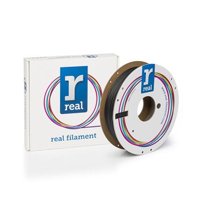 REAL RealFlex 3D Printer Filament - Black- spool of 0.5Kg - 1.75mm (REFFLEXBLACK500MM175)