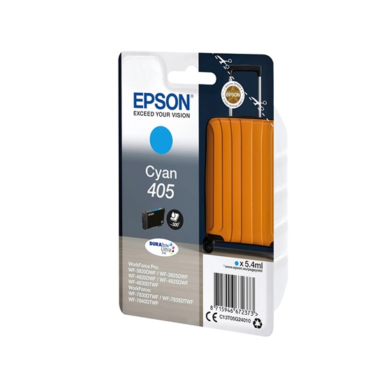 Epson Μελάνι Inkjet 405 Cyan (C13T05G24010) (EPST05G240)