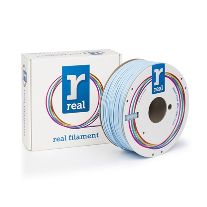 REAL ABS 3D Printer Filament - Light Blue - spool of 1Kg - 1.75mm (REFABSLBLUE1000MM175)