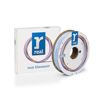 REAL PLA 3D Printer Filament - Light blue - spool of 0.5Kg - 1.75mm (REFPLALBLUE500MM175)