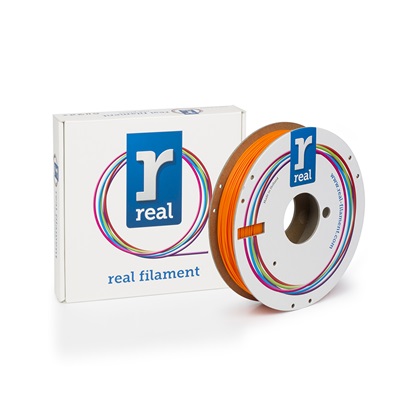 REAL PLA 3D Printer Filament - Orange - spool of 0.5Kg - 1.75mm (REFPLAORANGE500MM175)