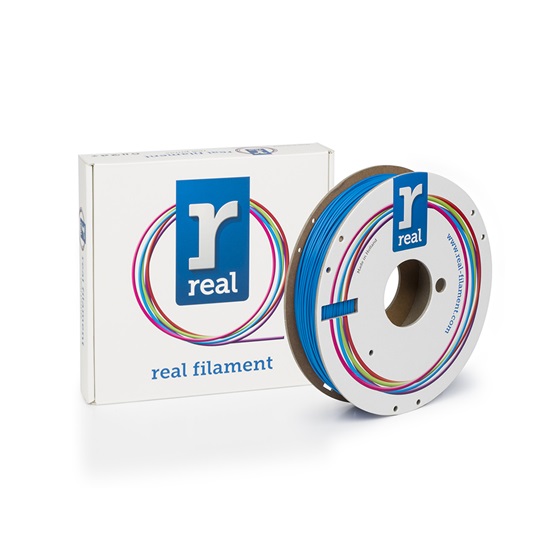 REAL PLA 3D Printer Filament - Blue - spool of 0.5Kg - 1.75mm (REFPLABLUE500MM175)