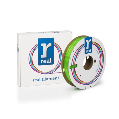 REAL PLA 3D Printer Filament - Fluorescent Green - spool of 0.5Kg - 1.75mm (REFPLAFGREEN500MM175)