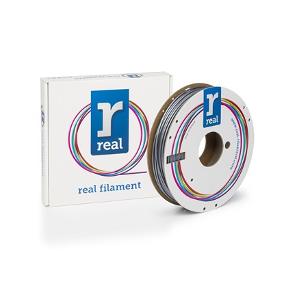REAL PLA 3D Printer Filament - Silver - spool of 0.5Kg – 2.85mm (REFPLASILVER500MM3)