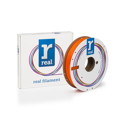 REAL PLA 3D Printer Filament - Fluorescent Orange - spool of 0.5Kg - 1.75mm (REFPLAFORANGE500MM175)